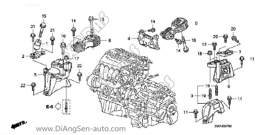 Auto Spare Parts Engine Mounting for Honda CRV (50850-SWN-P81)