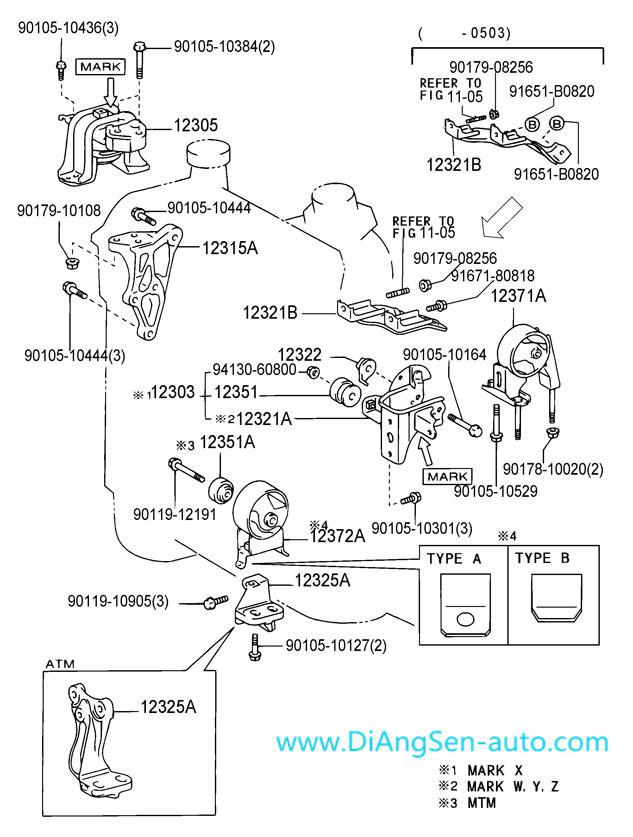 Auto/Car Rubber Parts, Engine Motor Mounting for Toyota Vios